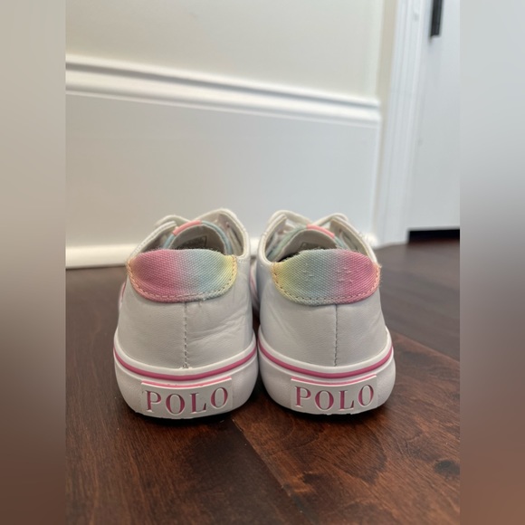 Ralph Lauren Polo Little Girls Casual Shoes Sneakers Fashion White, size 11 SOLD - Picture 5 of 8